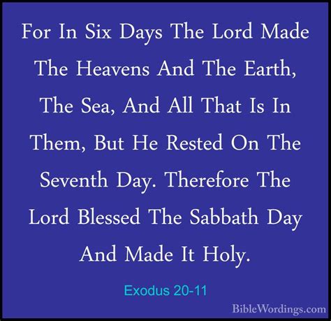 Exodus 20 - Holy Bible English - BibleWordings.com