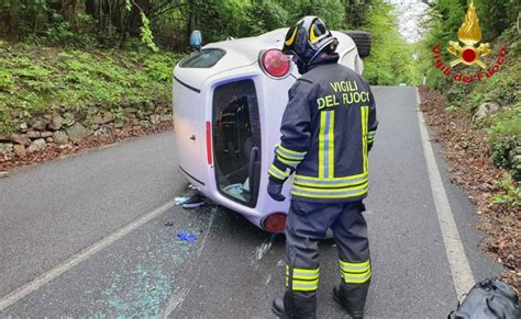 Incidente A Cuvio Donna Si Ribalta Con Lauto