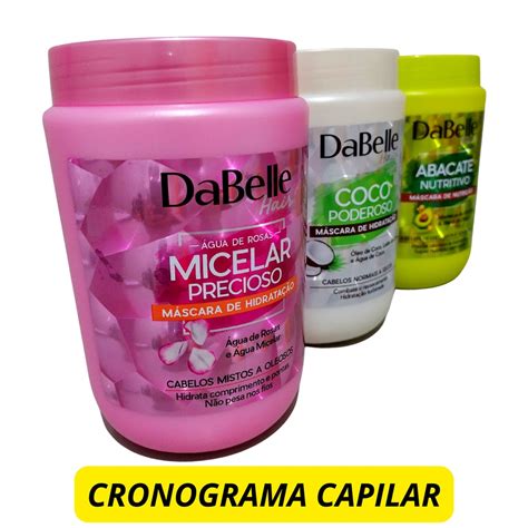 Cronograma Capilar Dabelle Kit M Scara G Hidrata O Nutri O