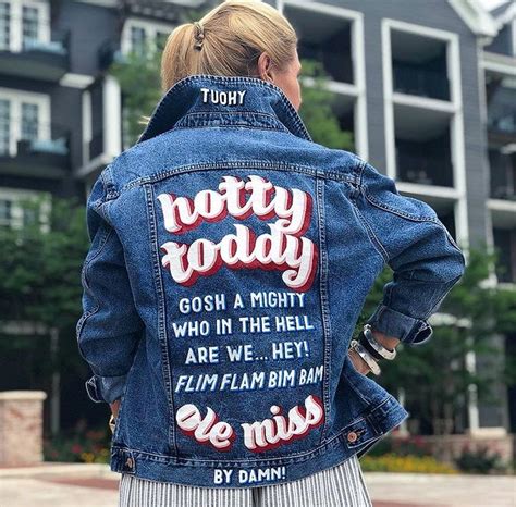 Custom Painted Ole Miss College Denim Jackets • Let Me Custom Paint For