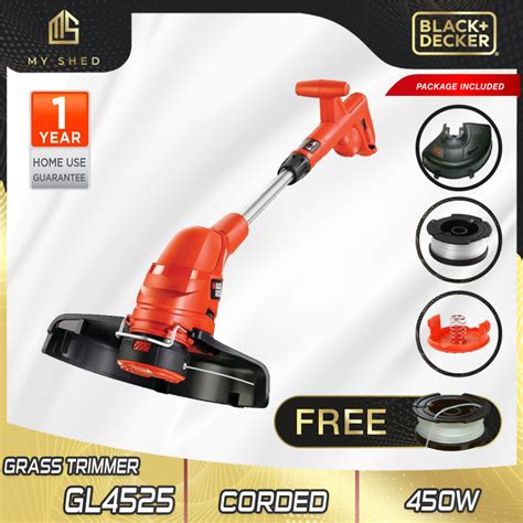 Black Decker Gl W String Grass Trimmer Mesin Rumput Shopee