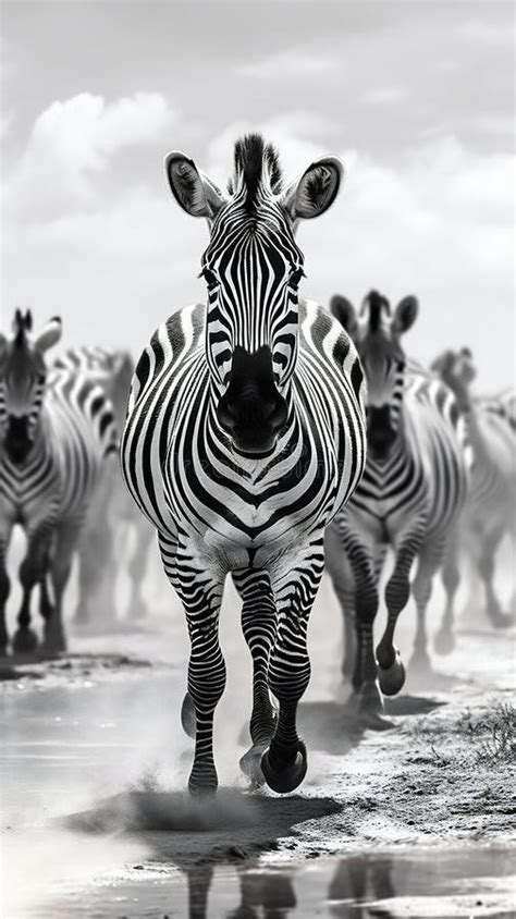 Zebras Galloping Across the Golden Plains. Generative Ai Stock ...