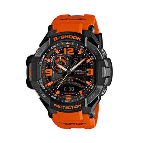 Casio G Shock Orange An Black Dial Resin Strap Watch Watches Galore