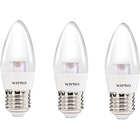 Buy Wipro Garnet N31002 E27 3 Watt LED Candle Bulb Pack Of 2 Warm