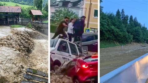 Heftige Unwetter Treffen Sterreich Orte Komplett Geflutet