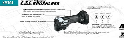 Makita Xmt04zb 18v Lxt® Lithium Ion Sub Compact Brushless Cordless