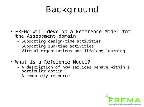 Ppt Frema E Learning Framework Reference Model For Assessment Frema