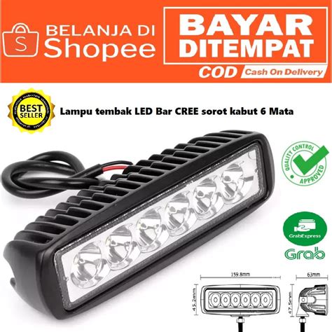 Jual Lampu Tembak Led Bar Cree Sorot Kabut Mata Shopee Indonesia