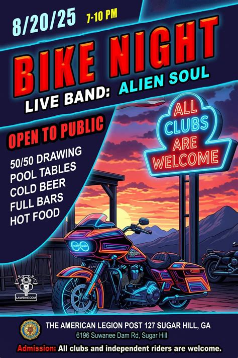BIKE NIGHT: Live Music from Alien Soul