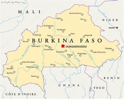 Burkina Faso Map