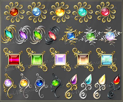 gems  downloadable stock  rittik designs  deviantart