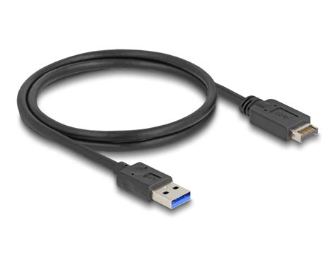 Delock Products 85411 Delock Usb 10 Gbps Cable Usb Type E Key A 20 Pin Male To Usb Type A Male 80 Cm