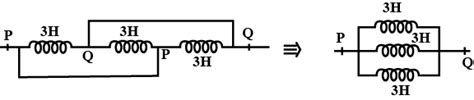 Pure Inductors Each Of Inductance H Are Connected As Shown The