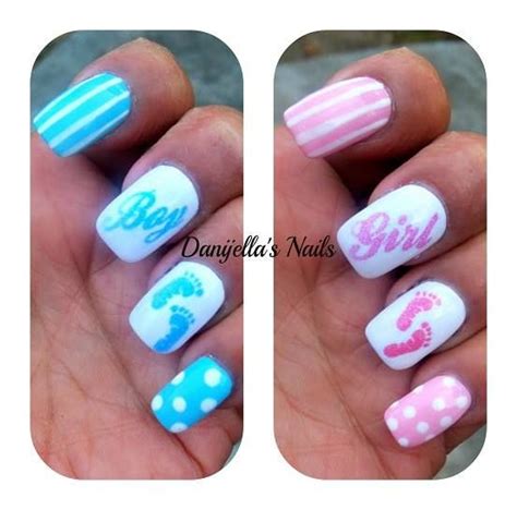 Gender Reveal Nails 10 Original Ideas Artofit