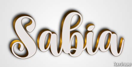 Como Se Escreve A Palavra Sábia - Sabia Efeito de texto e desenho de logotipo Palavra
