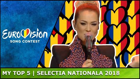 Eurovision Romania My Top Of Selectia Nationala Grand Final