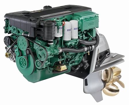 Дизельный двигатель VOLVO PENTA D4 260A с двухвинтовой колонкой DPH