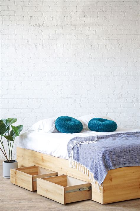 butte stow platform bed storage bed  headboard urban billy