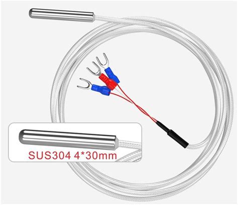 China Customized 3 Wire Waterproof Probe Rtd Pt 100 Temperature Sensor