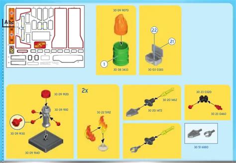 Playmobil City Action Fire Engine With Truck Instruction Manual