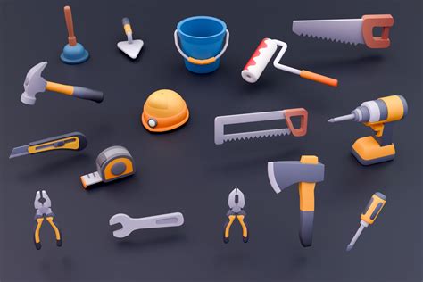 Objects Pack Tools 3d Props Unity Asset Store