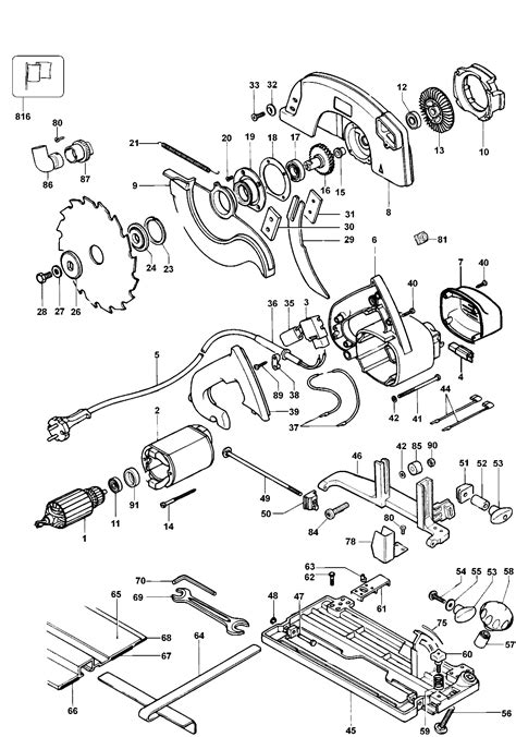 Schemat Pilarka tarczowa DEWALT DW365 Type5 DW365 QS części