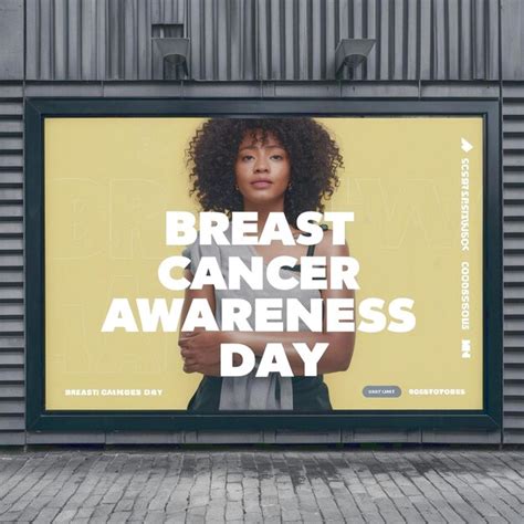 Breast Cancer Awareness Day Banner Design Premium Ai Generated Image