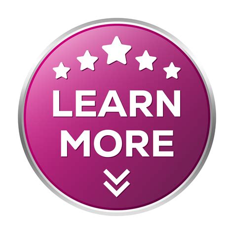 Learn More Button, Realistic 3D Glossy And Shiny Buttons For Label