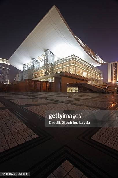 shanghai grand theater   premium high res pictures getty images