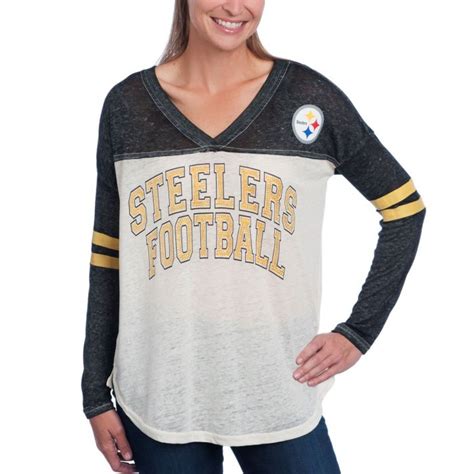 Pittsburgh Steelers Women S Touch Field Position Long Sleeve T Shirt