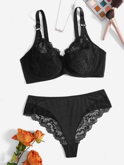 Search Plus Floral Lingerie Shein Uk