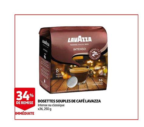 Offre Dosettes Souples De Café Lavazza Chez Auchan