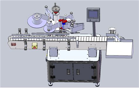 全自动立式圆瓶贴标机3d模型下载 三维模型 Solidworks模型 制造云 产品模型