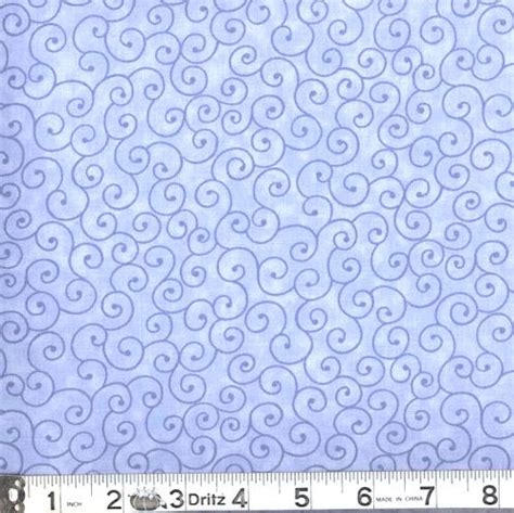 Yard Backing Piece Spirals In Light Blue Wide Backing Fabric