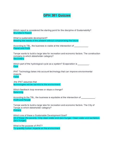 Gph 111 Answers 1