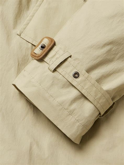 Polo Ralph Lauren Double Breasted Belted Brushed Cotton Blend Twill