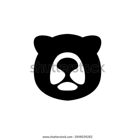 Simple Bear Head Logo Silhouette Vector Stock Vector (Royalty Free) 1848034282