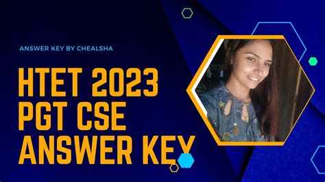 Htet Pgt Computer Answer Key 2023 Htet 2023 Answer Key By Chealsha