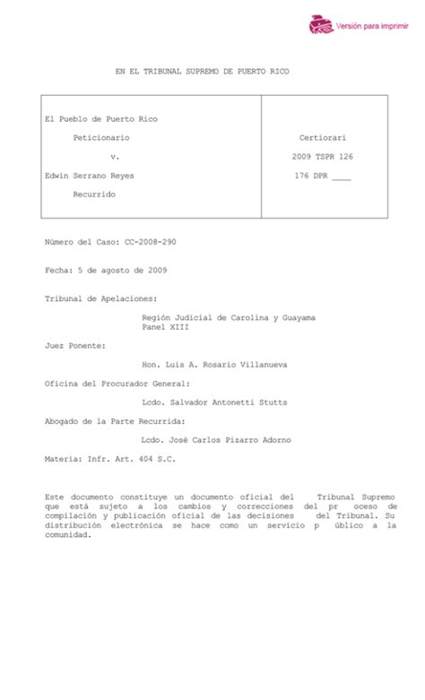 Tspr Portal De La Rama Judicial