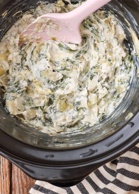 Slow Cooker Spinach Artichoke Dip Vegetable Recipes