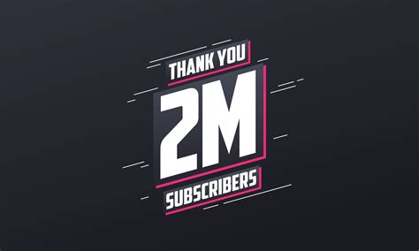 Thank You Subscribers M Subscribers Celebration