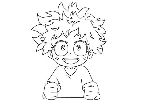 37 Desenhos De Midoriya Para Imprimir E Colorirpintar