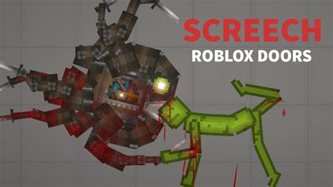 Screech Roblox Doors Tutorial Melon Playground 12 2 Youtube