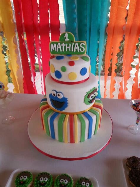 Sesame street party plaza sesamo cumpleaños numero uno 1st birthday ...