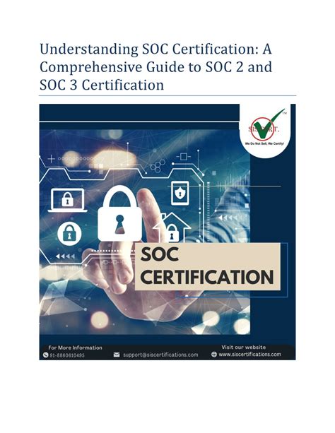 Ppt Understanding Soc Certification A Comprehensive Guide To Soc