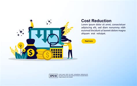 Cost Reduction Concept with Character Graphic by efosstudio · Creative ...