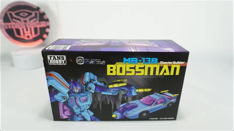 Unboxing Fans Hobby The Chosen Prime Tfcon La Exclusive Bossman