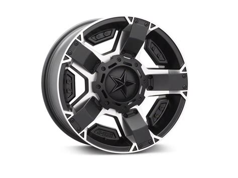 Xd Bronco Rockstar Ii Black Machined Lug Wheel X Mm Offset