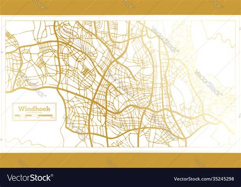 Windhoek namibia city map in retro style Vector Image