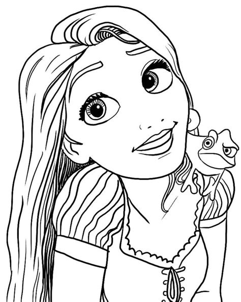 Desenho Para Colorir Rapunzel